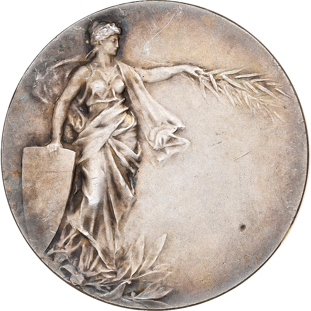 France, Médaille, Femme aux Rameaux, Bronze argenté, TTB+