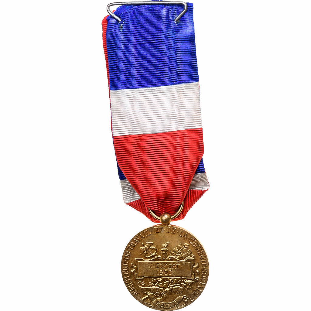 Francia, Ministère du Travail et de la Sécurité Sociale, medalla, 1960