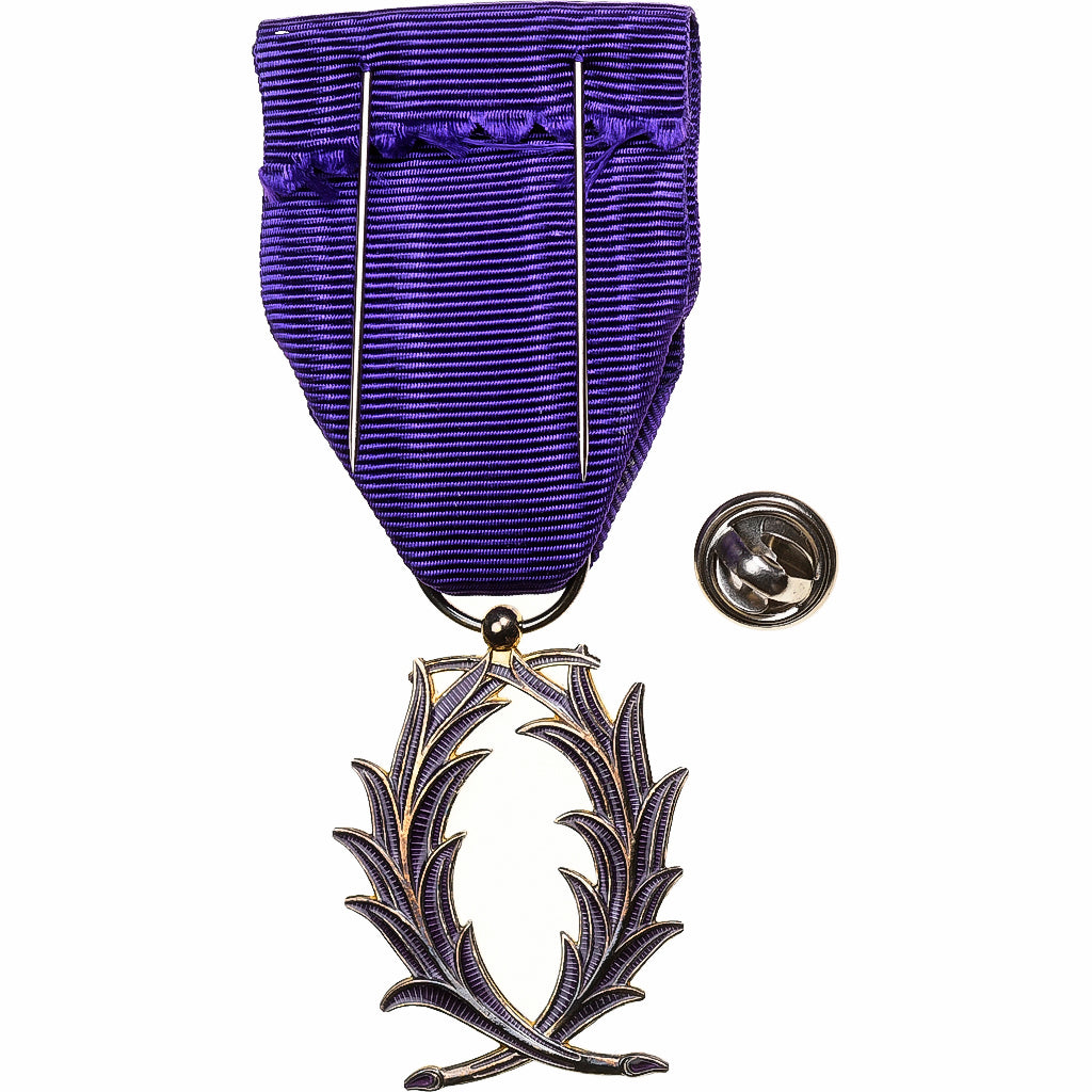 Frankrijk, Palmes Académiques Officier, Medaille, Niet gecirculeerd, Zilver, 36