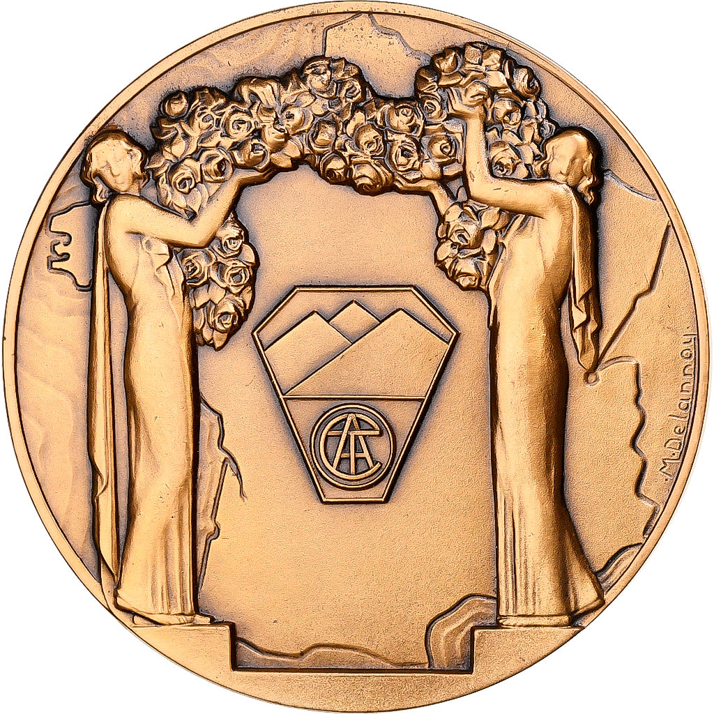 França, medalha, Association Touristique des Cheminots, 1978, Bronze, Delannoy