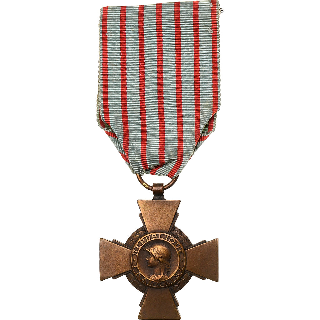 France, Croix du Combattant, Medal, Very Good Quality, Bronze, 37