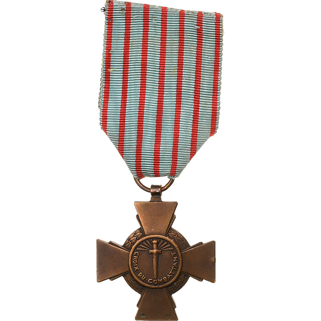 France, Croix du Combattant, Medal, Very Good Quality, Bronze, 37