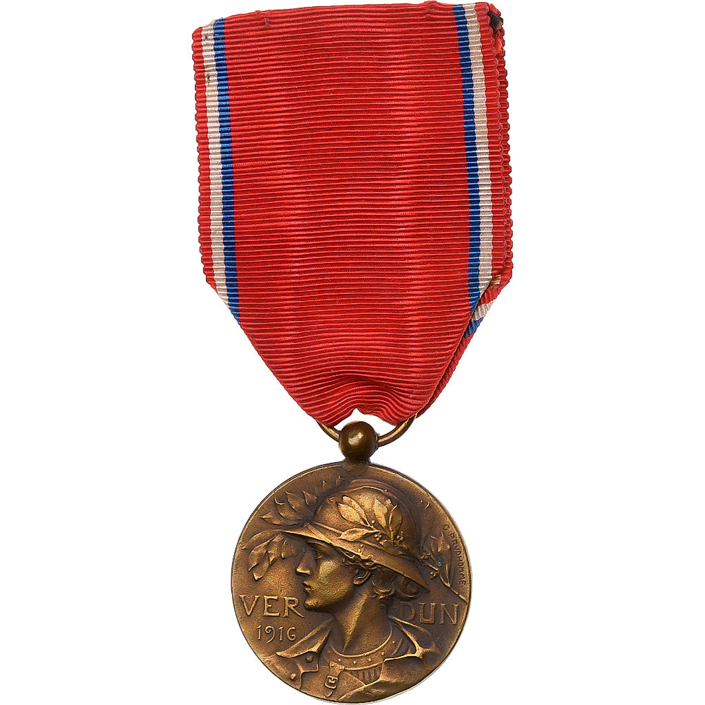 France, Verdun , On ne passe pas, WAR, Médaille, 1916, Excellent Quality