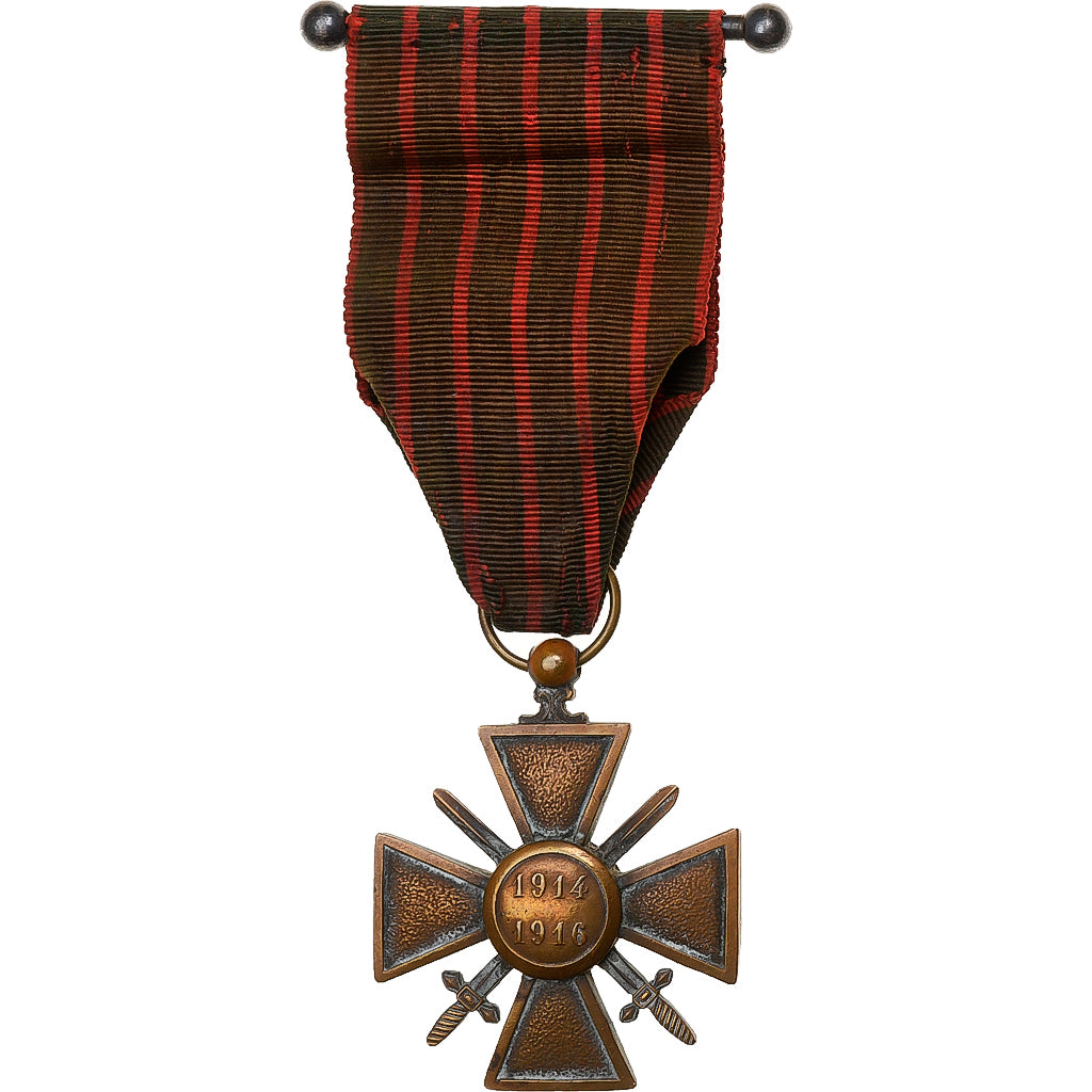 Francja, Croix de Guerre, medal, 1914-1916, Une Citation, Bardzo dobra jakość
