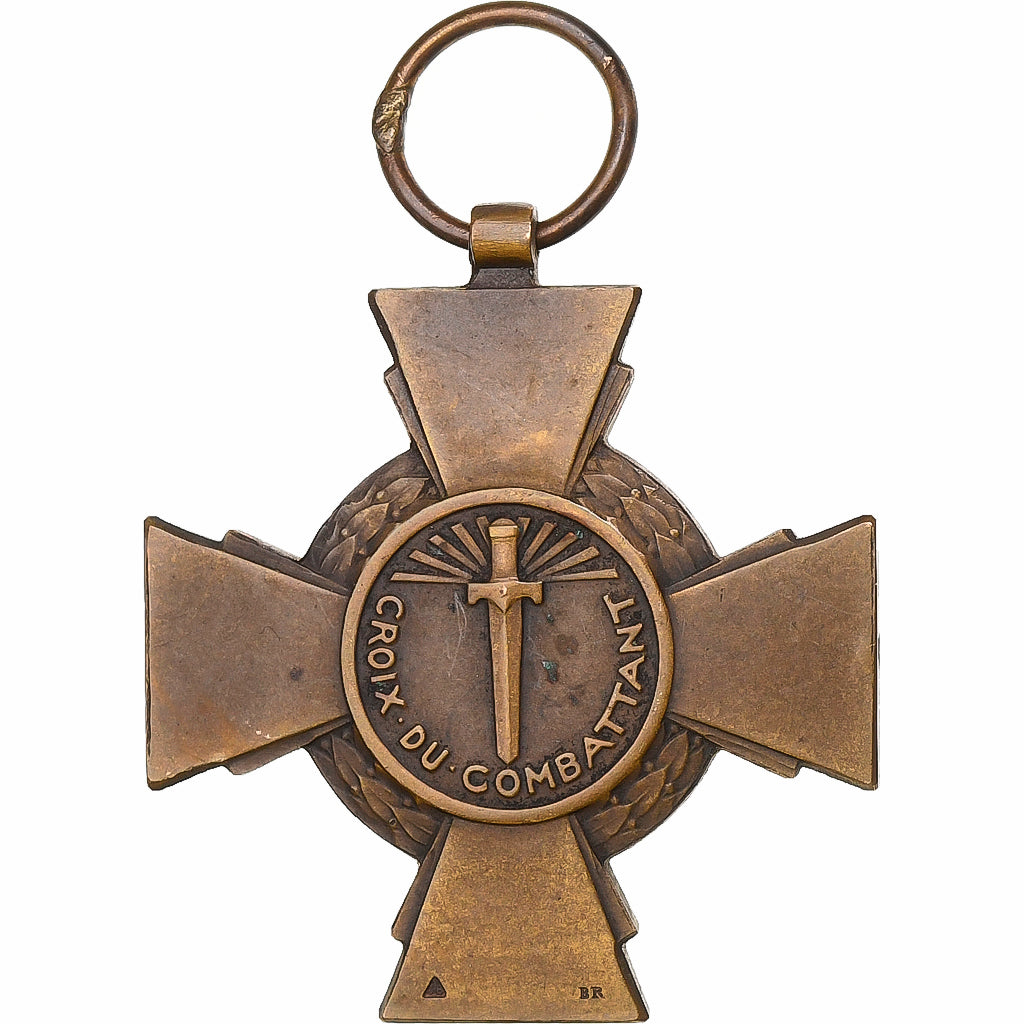 France, Croix du Combattant, Medal, Good Quality, Bronze, 37