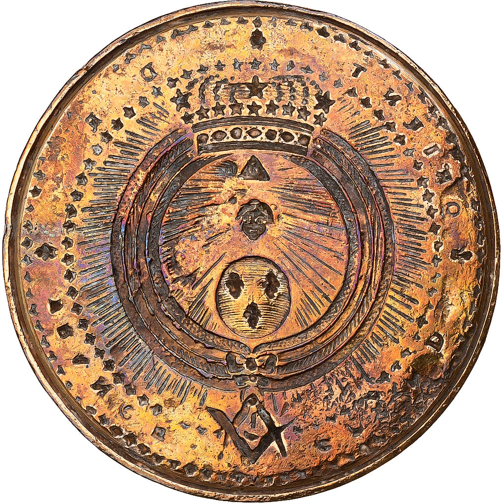 Frankrijk, Medaille, Royal Masonic, Bronzen, ZF