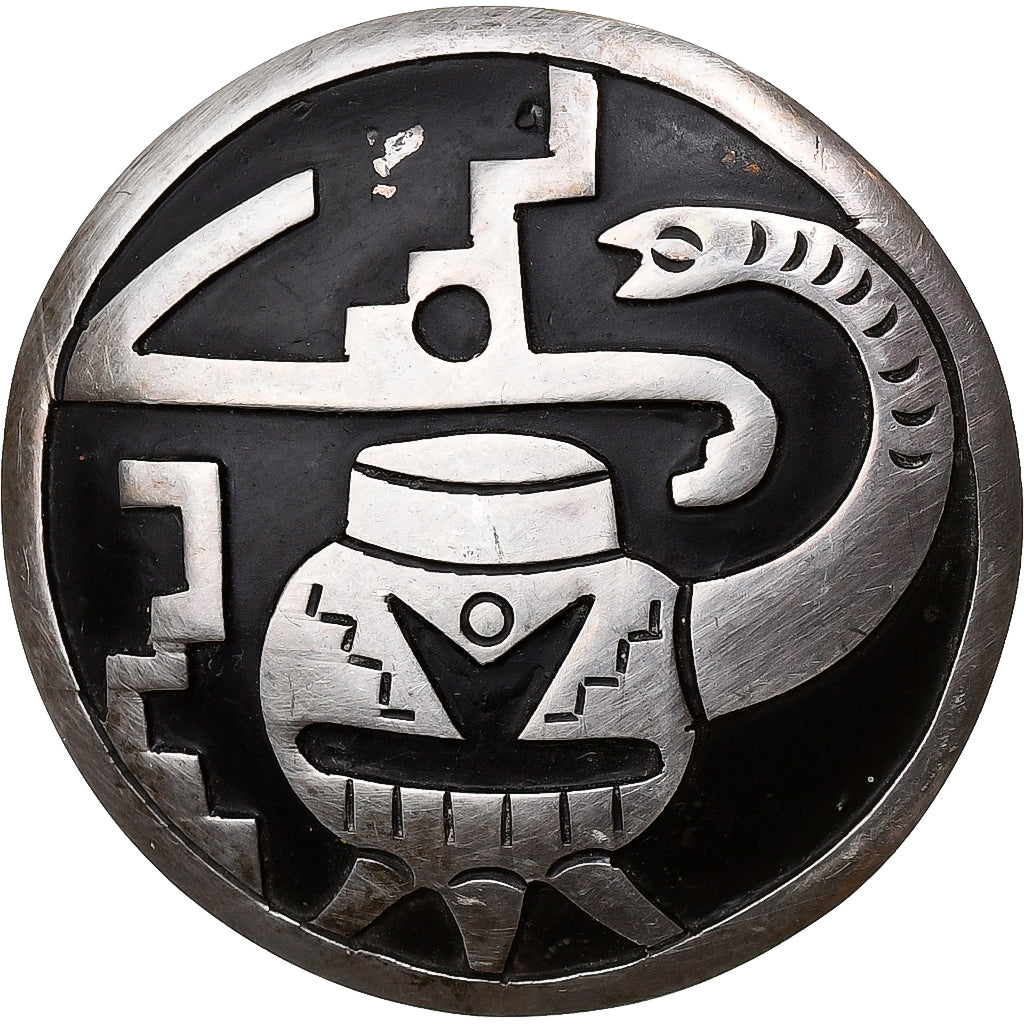 Mexico, Broche, Snake, Silver, Taxco, AU(55-58)