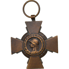 France, Croix du Combattant, WAR, Médaille, Très bon état, Gilt Bronze, 36