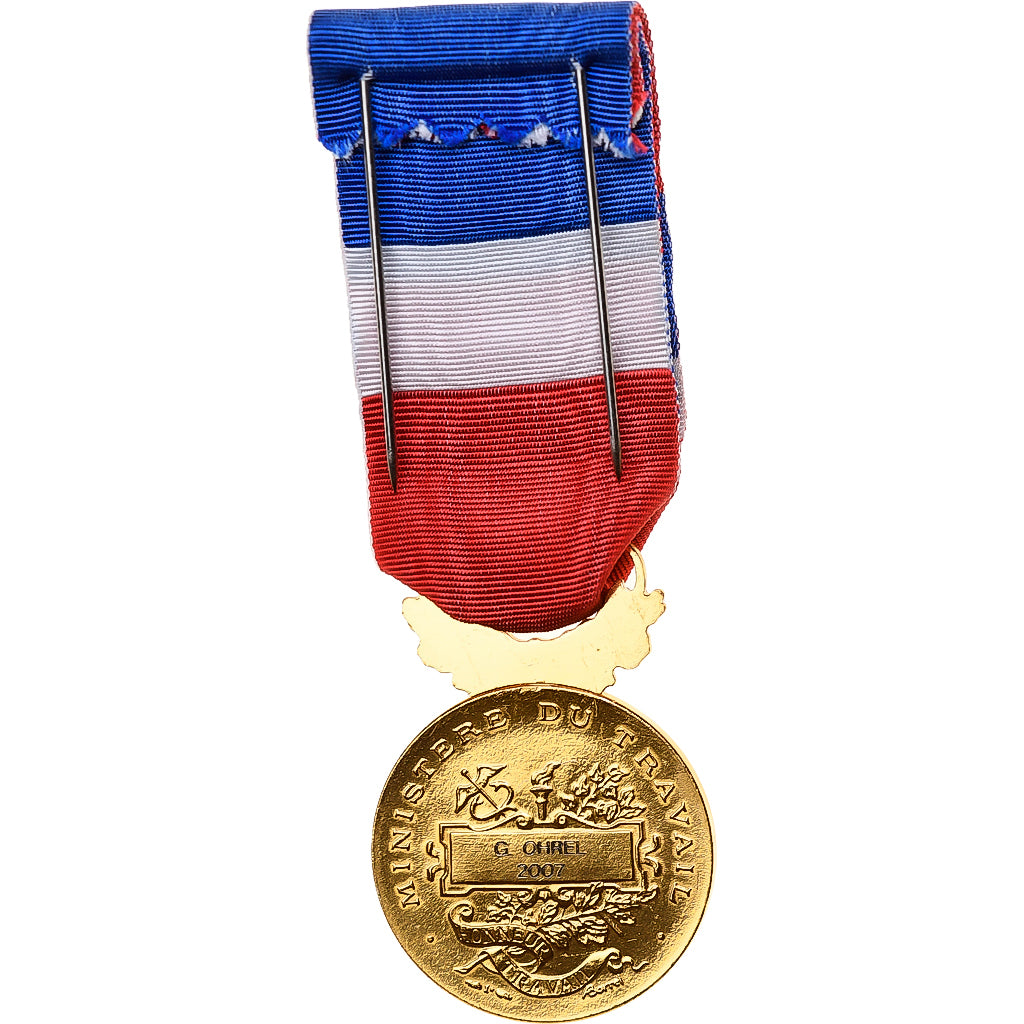 Frankreich, Médaille d'honneur du travail, Medaille, 2007, Couronne, Excellent