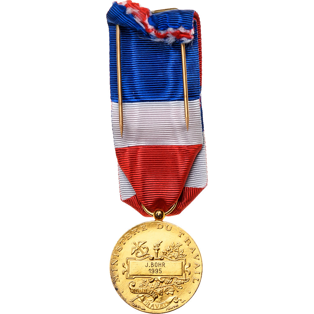 France, Médaille d'honneur du travail, Medal, 1995, Excellent Quality