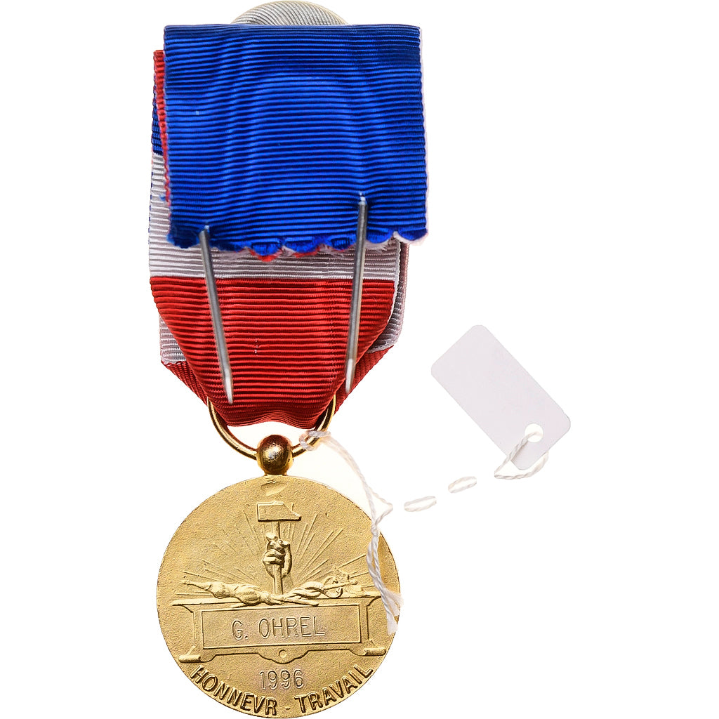 France, Médaille d'honneur du travail, Medal, 1996, Excellent Quality