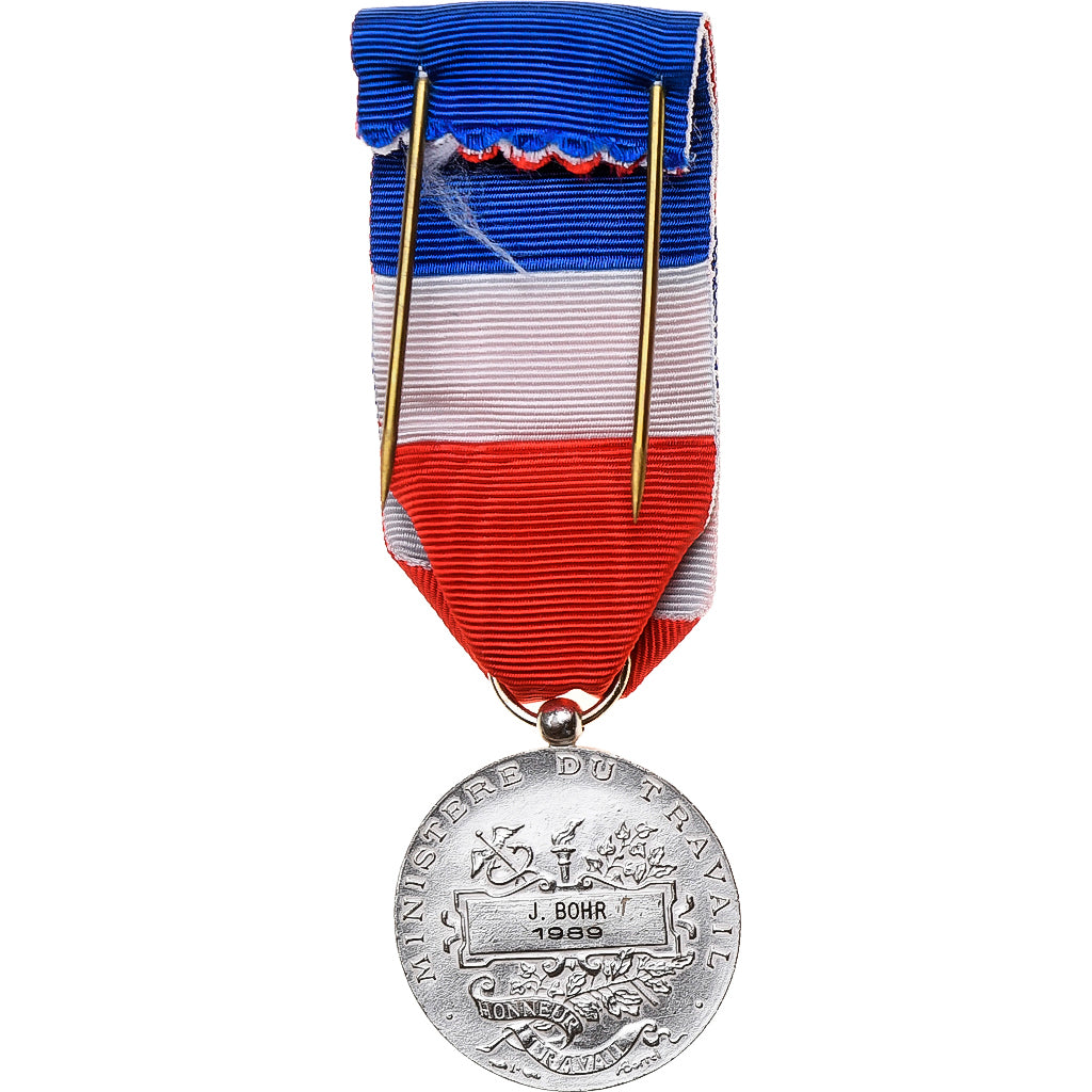 France, Médaille d'honneur du travail, Medal, 1989, Excellent Quality