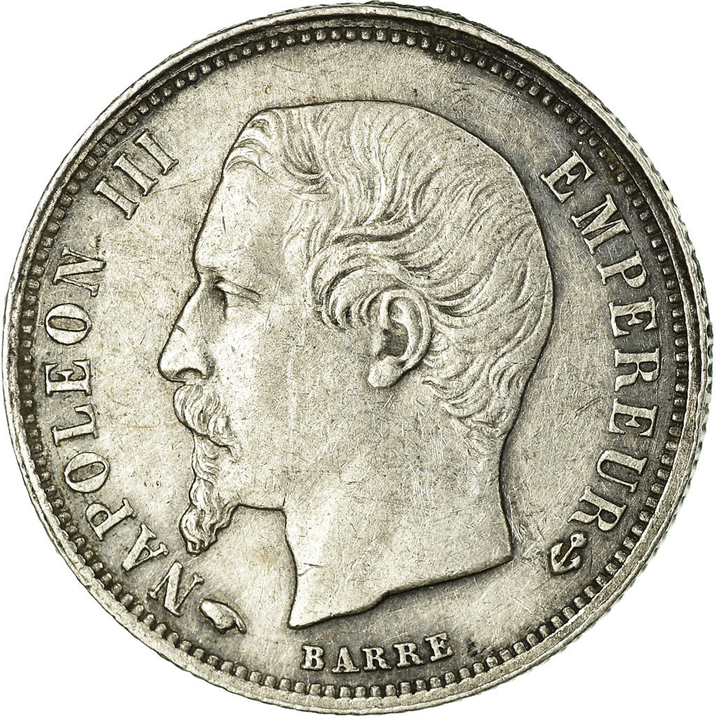 Coin, France, Napoleon III, Napoléon III, 50 Centimes, 1858, Paris, AU(50-53)