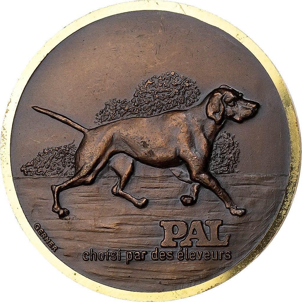 France, Medal, Exposition Canine Internationale de Strasbourg, 1983, Bronze