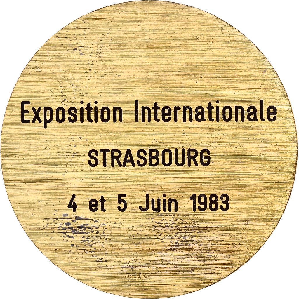 France, Medal, Exposition Canine Internationale de Strasbourg, 1983, Bronze