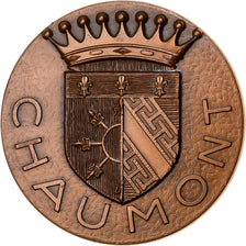 France, Médaille, Ville de Chaumont, 1988, Bronze, SPL, Cadart