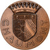 France, Médaille, Ville de Chaumont, 1988, Bronze, SPL, Cadart