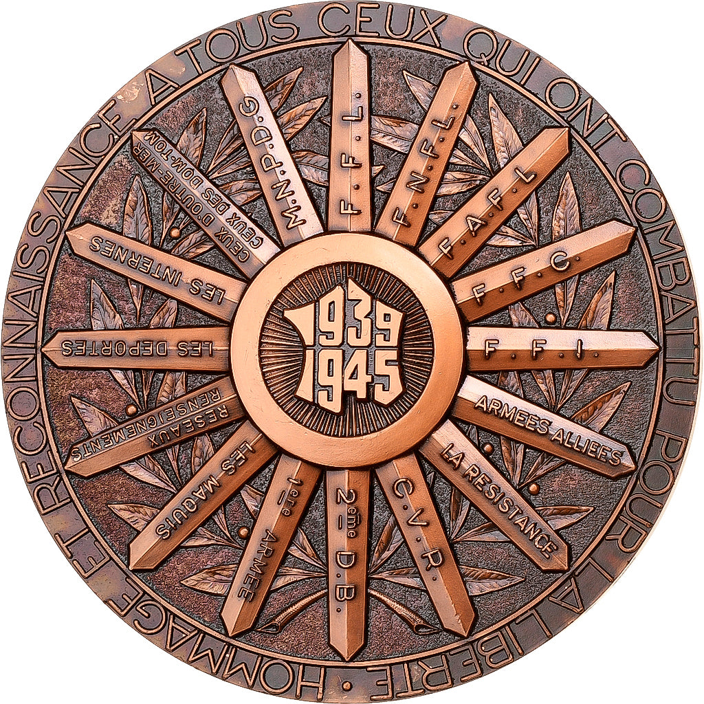 France, Medal, Hommage et Reconnaissance aux Combattants de la Liberté