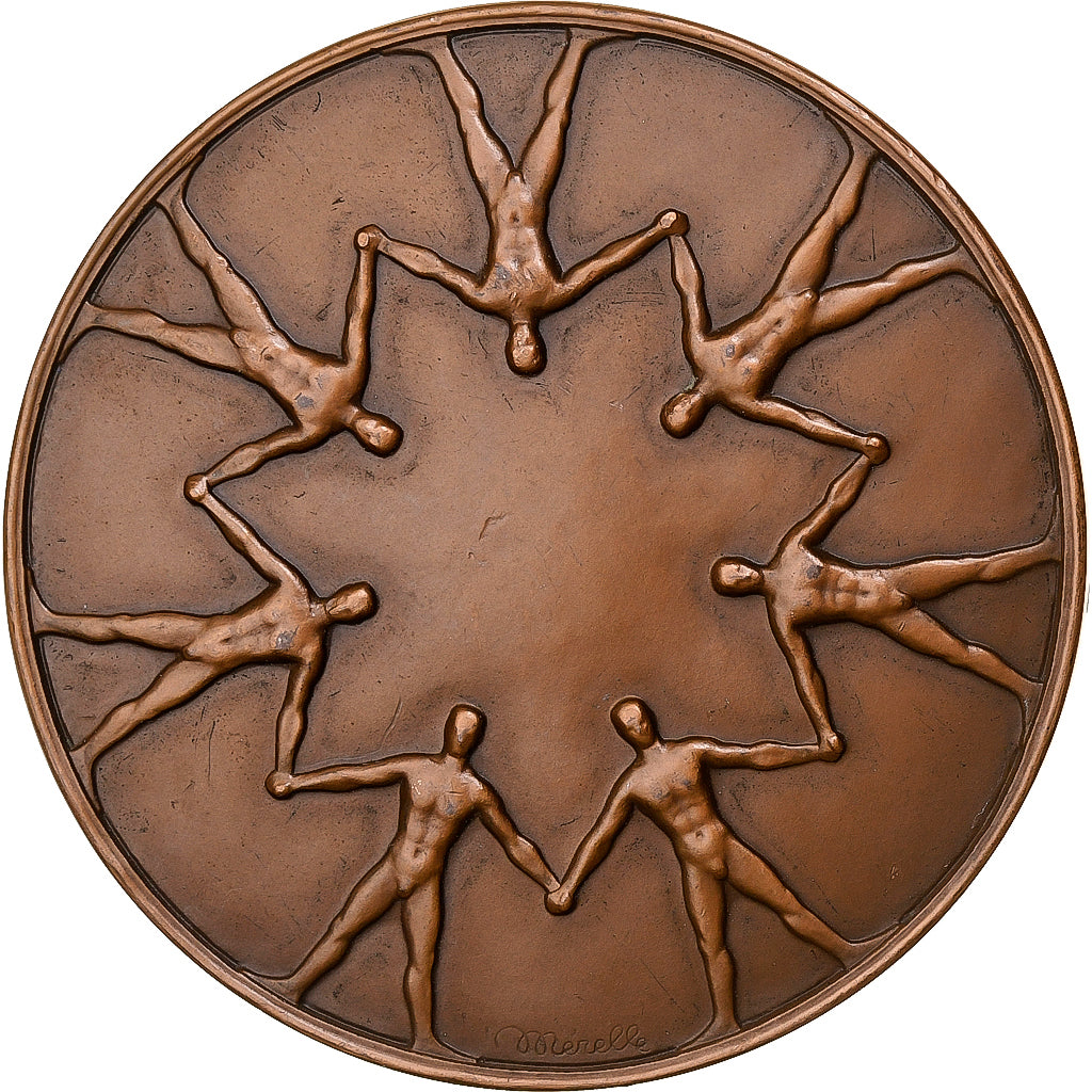 France, Medal, Société Mutualiste A.C.P.V.G, Saint-Etienne, 1976, Bronze