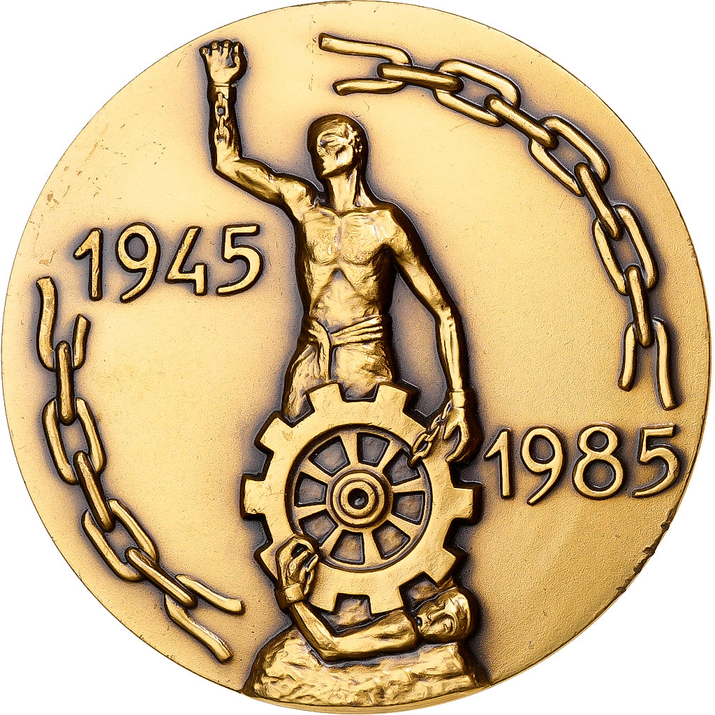 France, Medal, 40 Ans, Libération des Camps Nazis du Travail Forcé, 1985