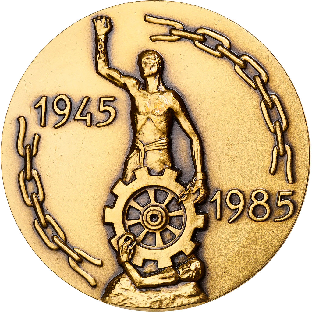 France, Medal, 40 Ans, Libération des Camps Nazis du Travail Forcé, 1985