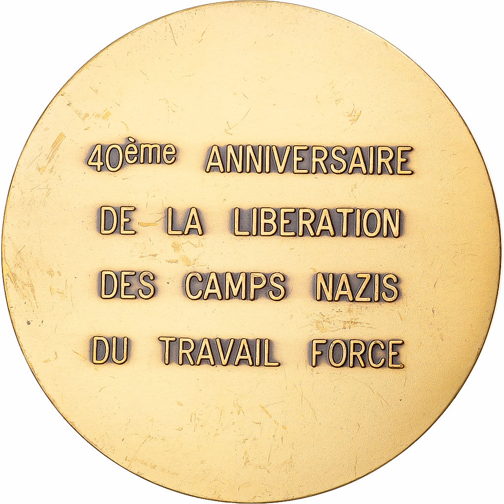 France, Medal, 40 Ans, Libération des Camps Nazis du Travail Forcé, 1985