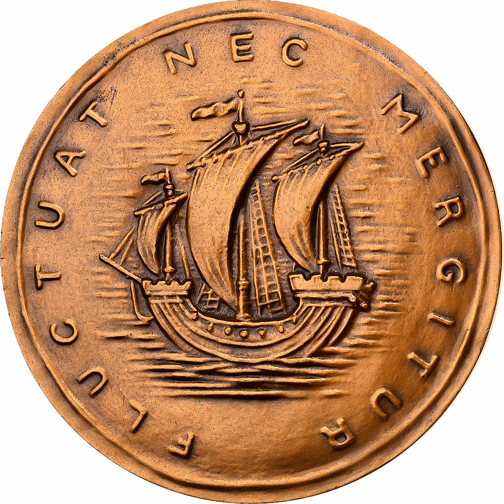 France, Medal, Ville de Paris, Fluctuat nec Mergitur, Bronze, MS(63)