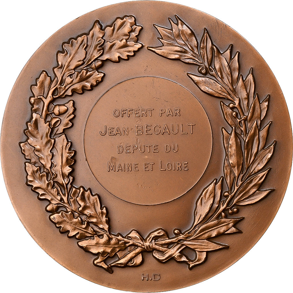 France, Medal, Offert par Jean Bégault, député du Maine et Loire, Bronze