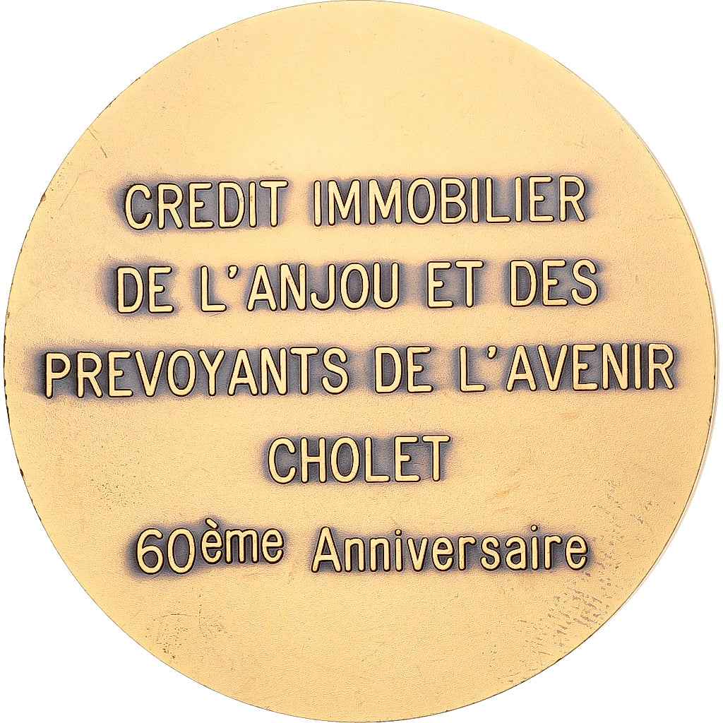 France, Medal, Crédit Immobilier de l'Anjou-Cholet, 1983, Bronze, Pichard