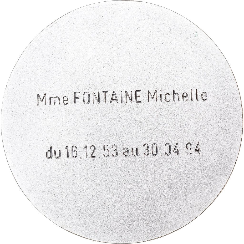 França, medalha, Bureau du Service national de Rennes, 1994, Bronze Prateado