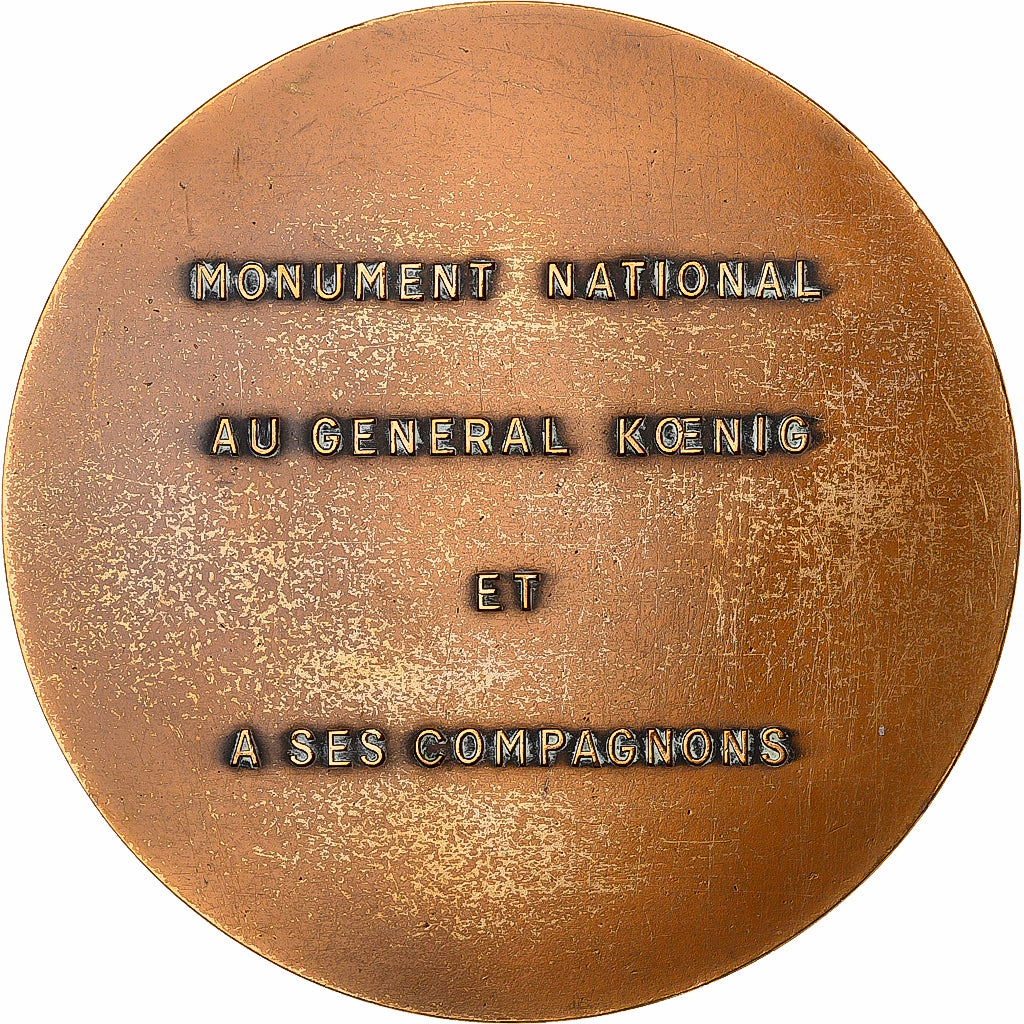 France, Medal, Général d'Armée, Pierre Koenig, 1951, Bronze, Muller