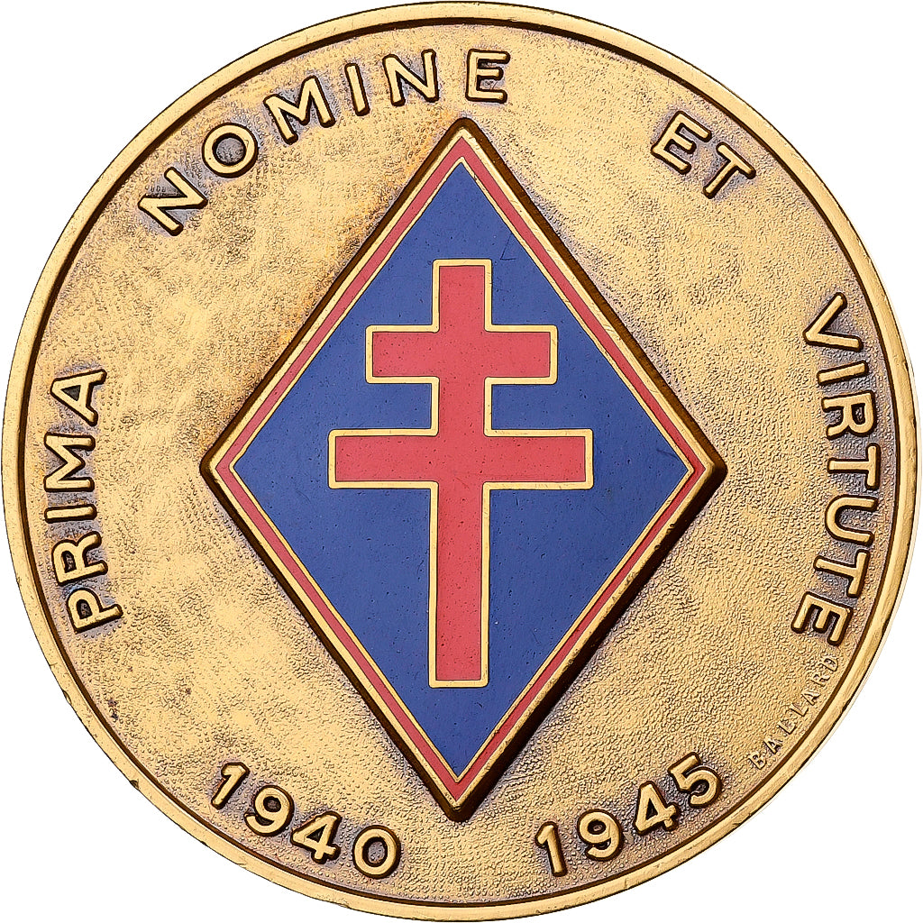 Frankreich, Medaille, Ancien de la 1ère Division Française Libre, 1945