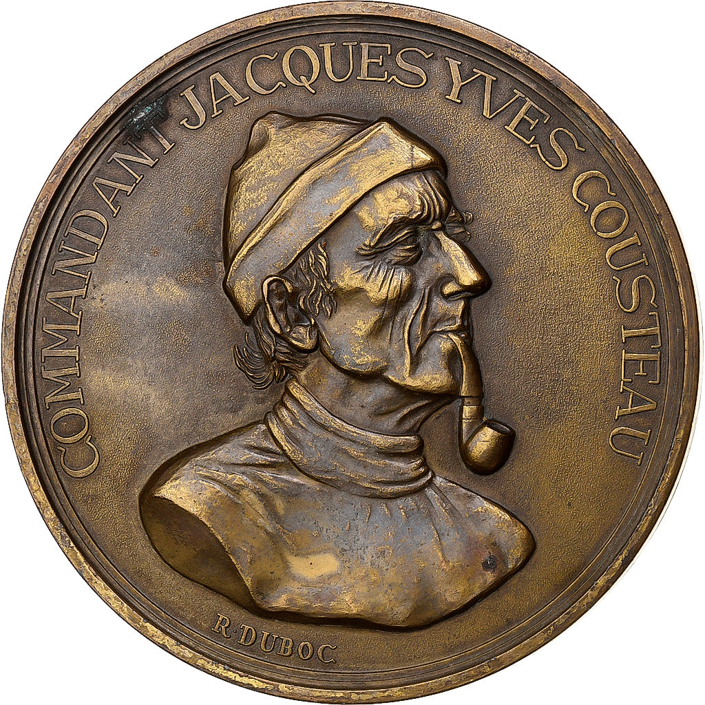 Francja, medal, Commandant Jacques Yves Cousteau, Brązowy, Duboc, AU(50-53)