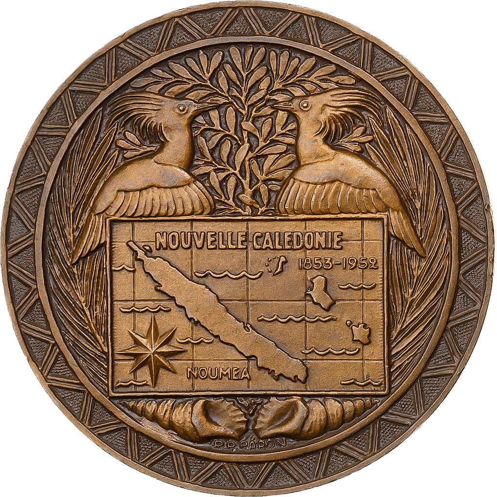 Francja, medal, Compagnie des messageries maritimes Calédonien, 1952, Brązowy