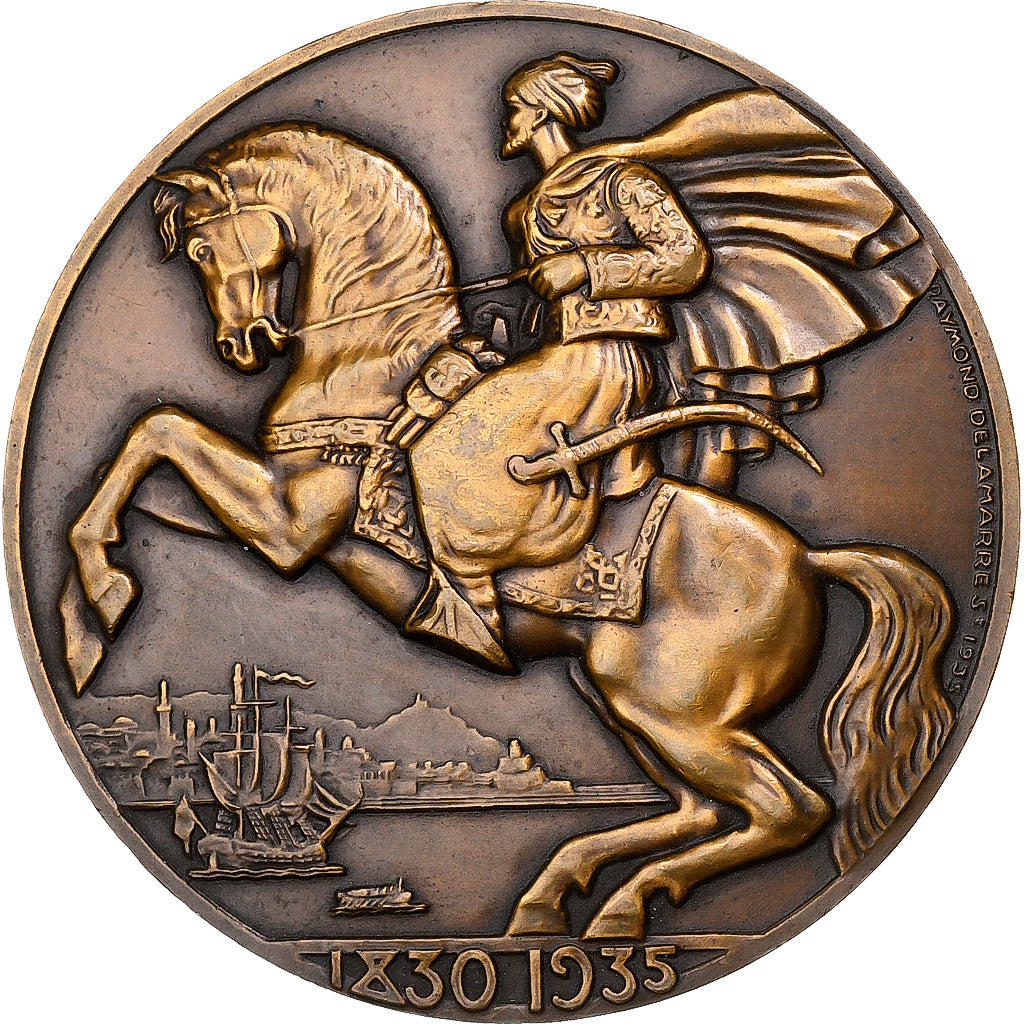 Francja, medal, Compagnie Générale Transatlantique, Ville d'Alger, 1935