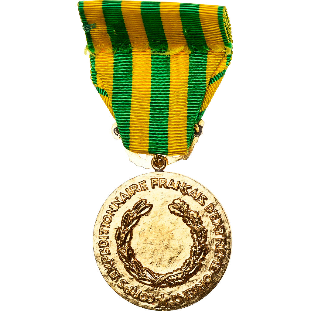 France, Campagne d'Indochine, Médaille, 1945-1954, Non circulé, Gilt Bronze