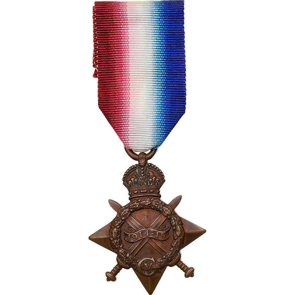 Royaume-Uni, Commonwealth Forces, WAR, Médaille, 1914-1915, ATTRIBUEE