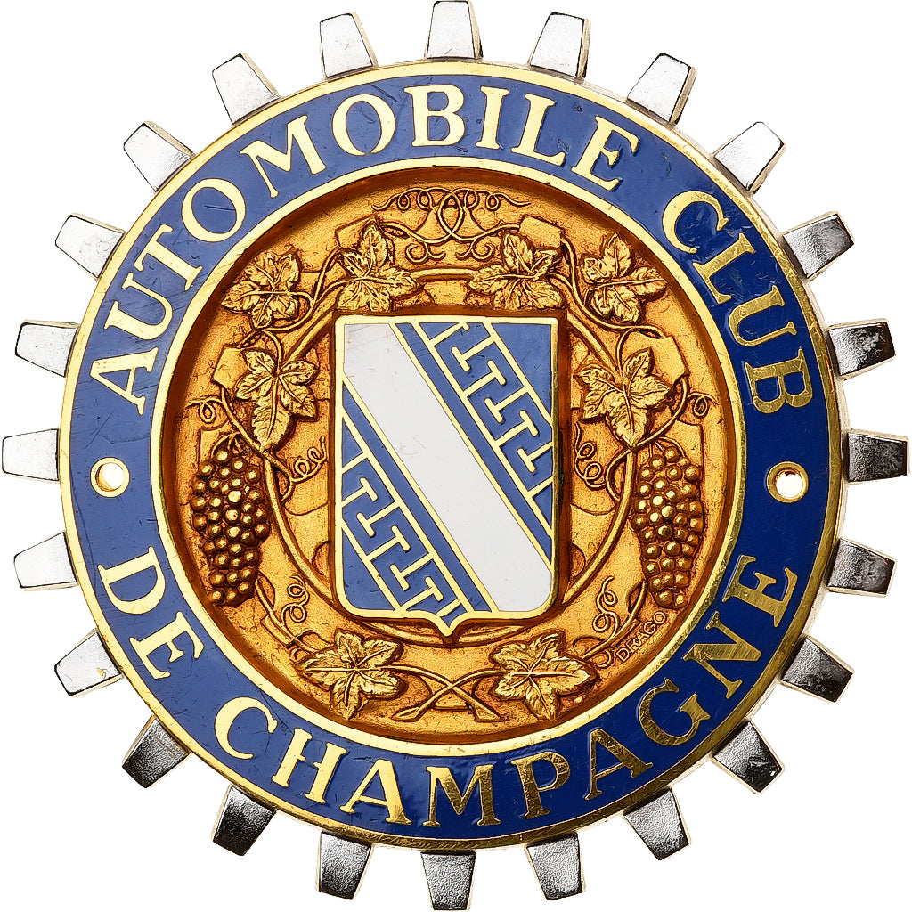 Francia, Plaque, Automobile Club de Champagne, Métal, SPL
