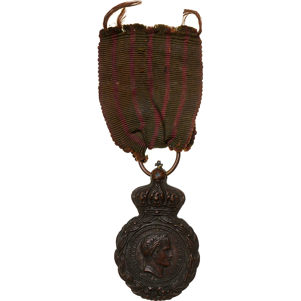 Francia, Médaille de Saint Hélène, History, medalla, 1857, Muy buen estado