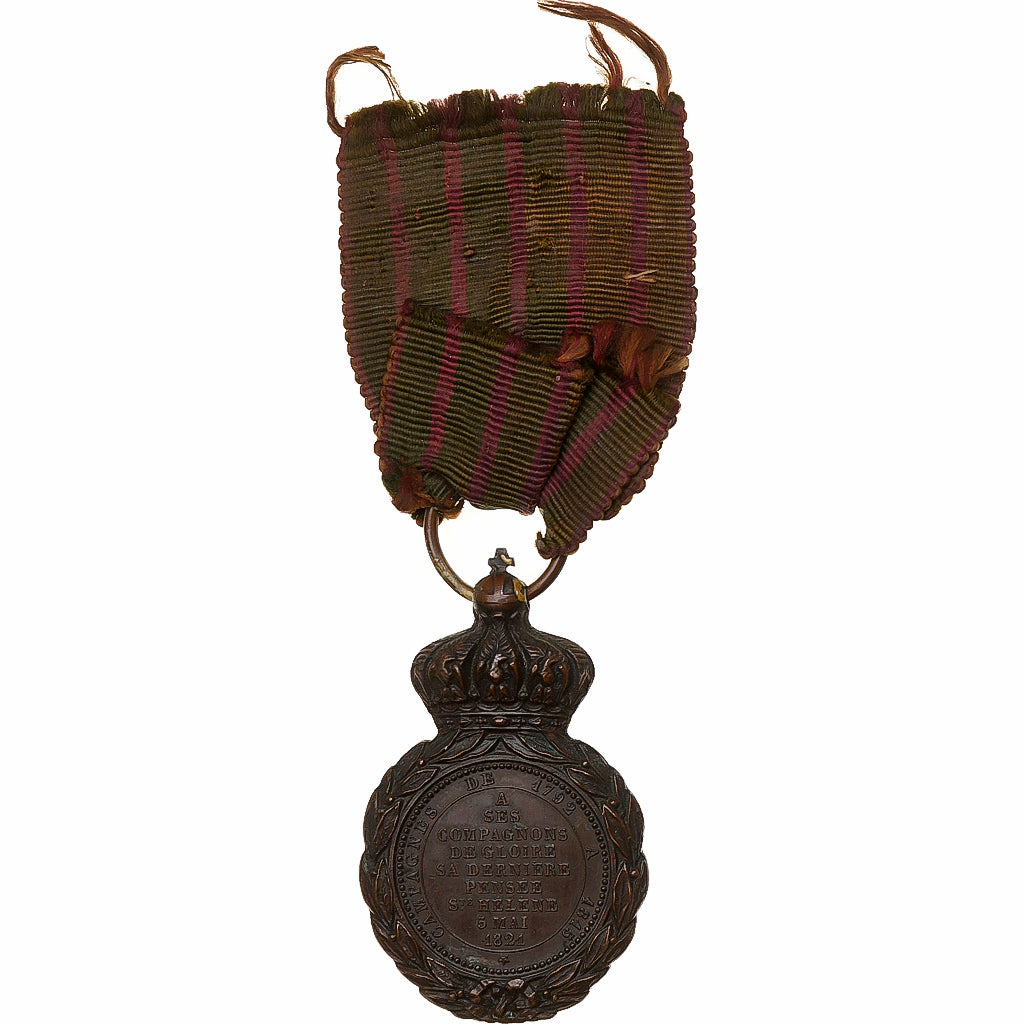 Francia, Médaille de Saint Hélène, History, medalla, 1857, Muy buen estado