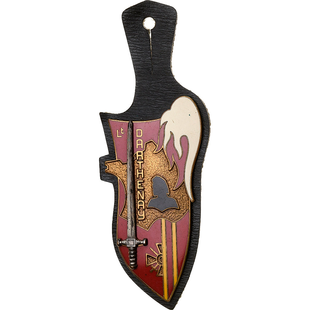 France, Lieutenant Darthenay, Military, Pucelle, Excellent Quality, Métal, 70 X