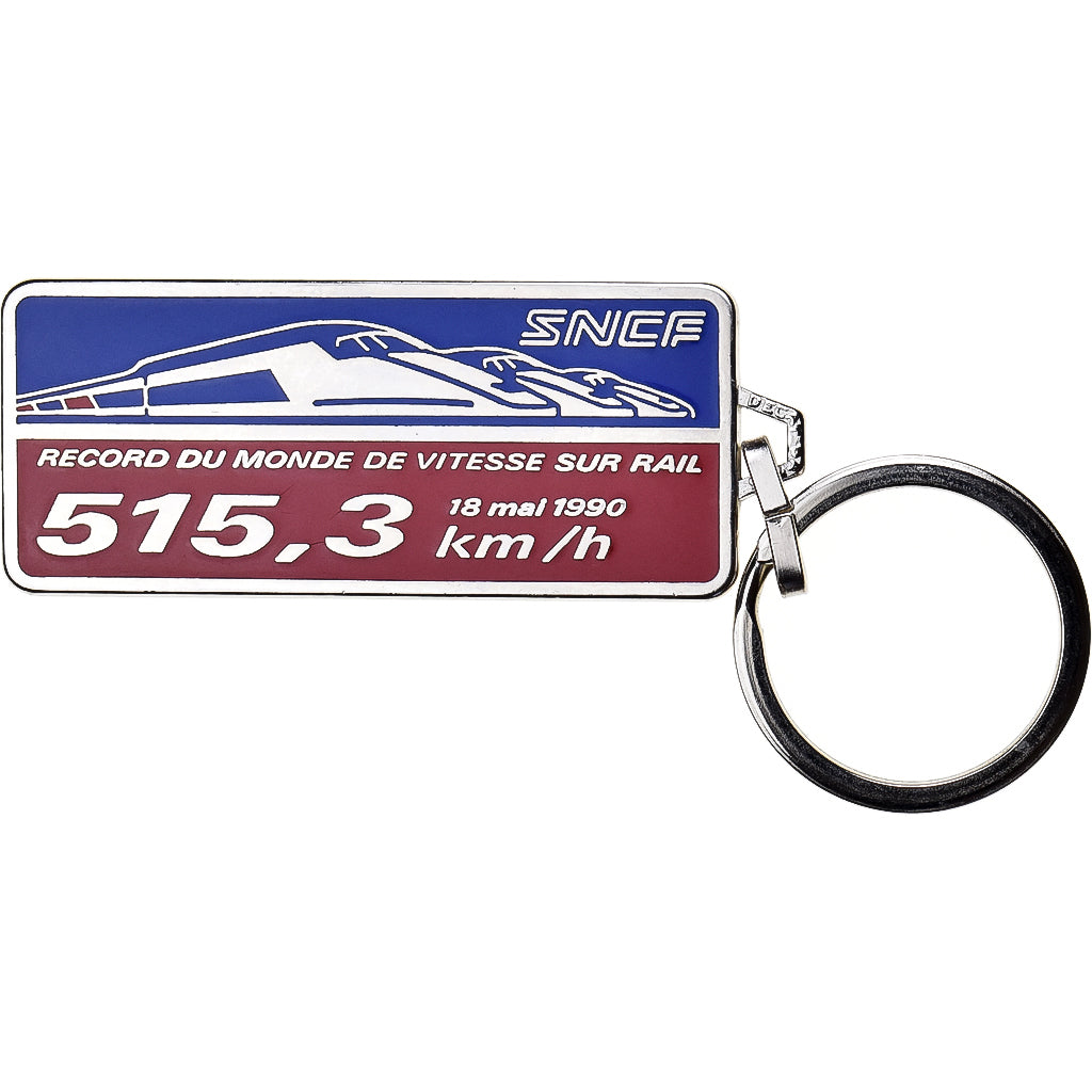 Francia, Porte-Clés, S.N.C.F, Record du Monde de Vitesse sur Rail, 1990