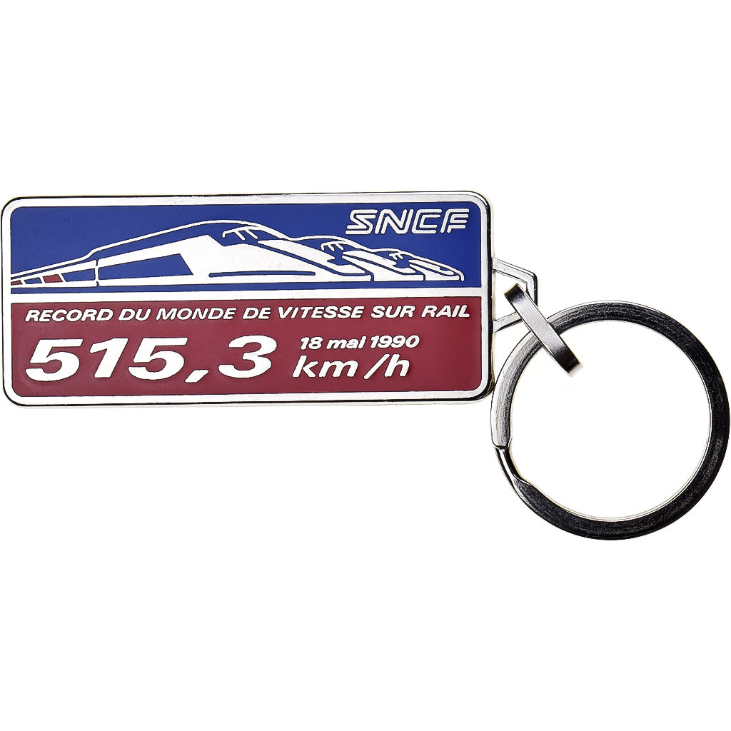 Francia, Porte-Clés, S.N.C.F, Record du Monde de Vitesse sur Rail, 1990