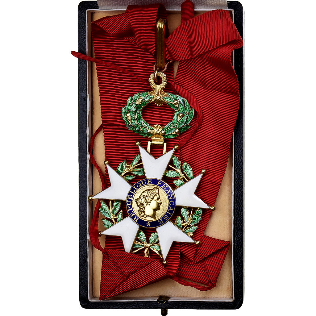 Francja, Légion d'Honneur, Commandeur, medal, 1946-1958, Doskonała jakość