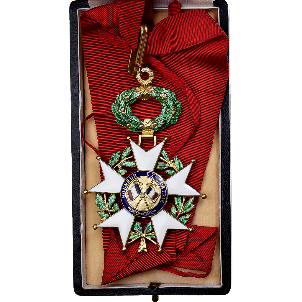 Francja, Légion d'Honneur, Commandeur, medal, 1946-1958, Doskonała jakość