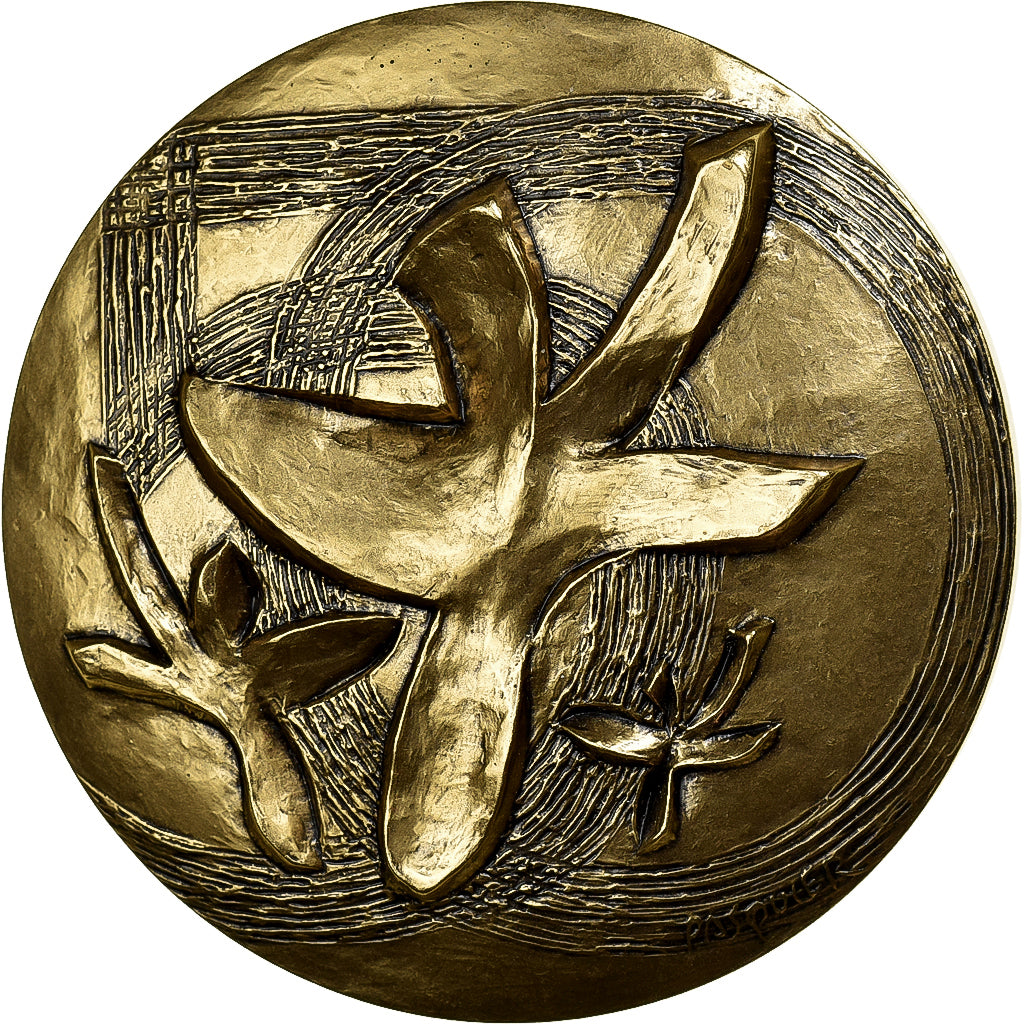 France, Medal, Monceau Assurances, 2005, Bronze, Pasquier, Cinquantenaire