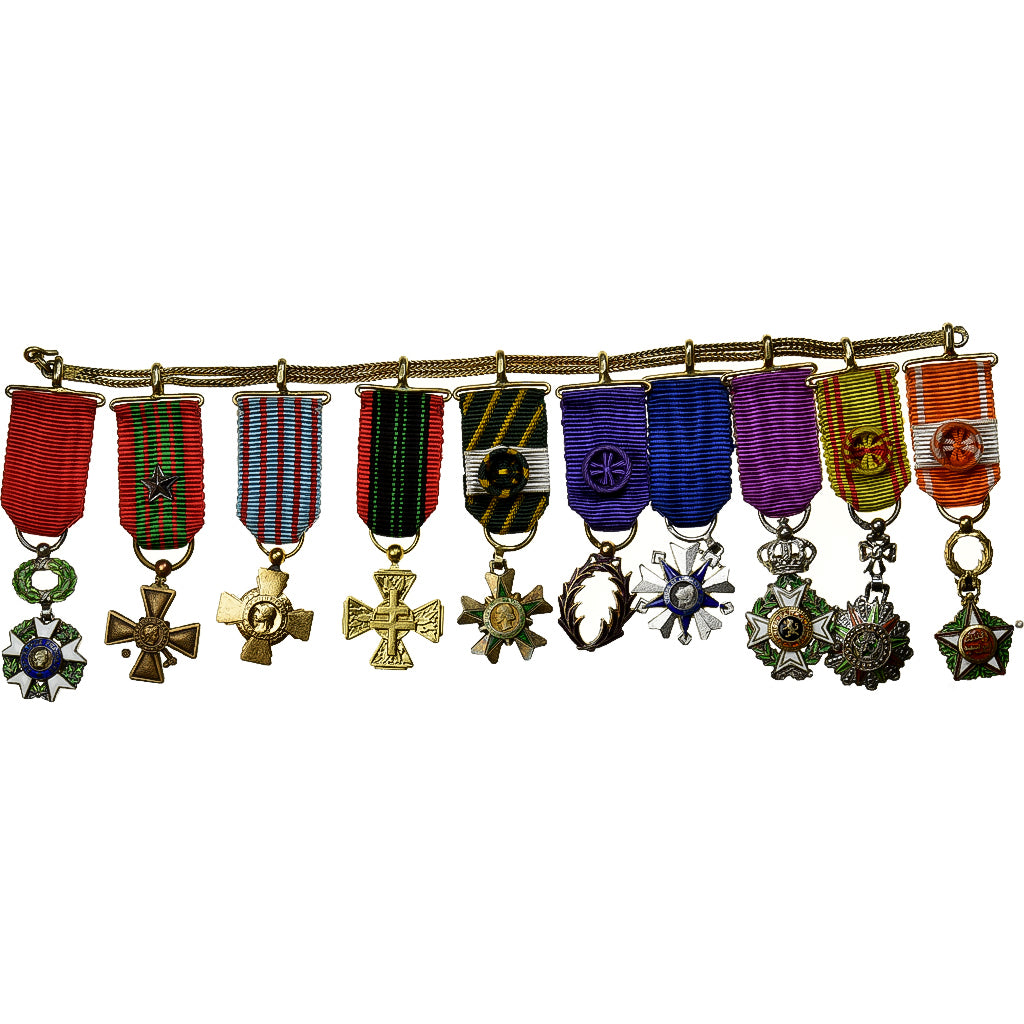 Francia, Portée de Miniatures, WAR, medalla, Excellent Quality, Oro vermeil