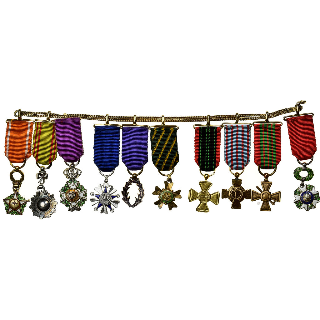 Francia, Portée de Miniatures, WAR, medalla, Excellent Quality, Oro vermeil