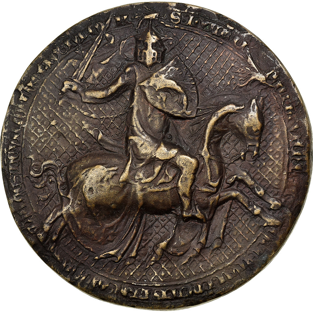 Francia, medaglia, Sceau, Humbert II, Comte de Vienne, 1986, Bronzo, BB