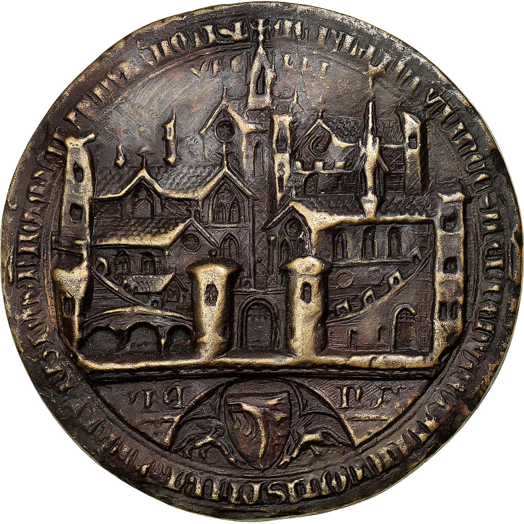 Francia, medaglia, Sceau, Humbert II, Comte de Vienne, 1986, Bronzo, BB